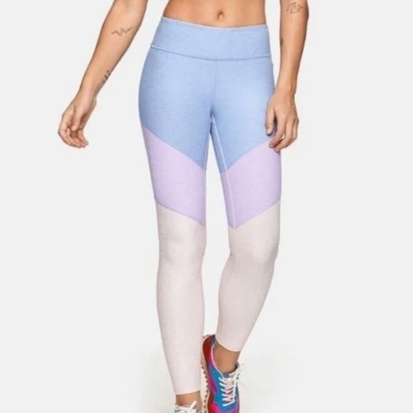 Outdoor Voices Pants - Outdoor Voices 7/8 Tri-Color Lilac/Lavender/Dahlia Springs Leggings